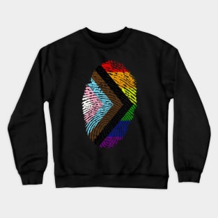 Progress Pride Rainbow Flag For Inclusivity Crewneck Sweatshirt